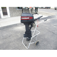 Evinrude 6 Hp  Outboard Motor 1998 Long Shaft Tiller Steer Workes Perfect!