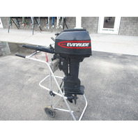 Evinrude 6 Hp  Outboard Motor 1998 Long Shaft Tiller Steer Workes Perfect!