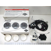79-889223K31 Mercury SmartCraft SC1000 Dual Tach & 80 MPH Speed Black Chrome Kit