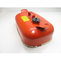 OMC Evinrude Johnson Outboard 3 Gallon Remote Red Metal Gas Tank Fuel Can