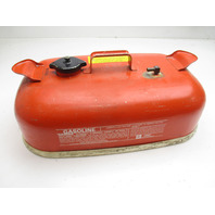 OMC Evinrude Johnson Outboard 3 Gallon Remote Red Metal Gas Tank Fuel Can
