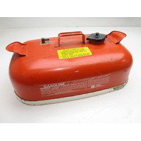 OMC Evinrude Johnson Outboard 3 Gallon Remote Red Metal Gas Tank Fuel Can