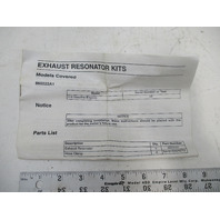 860222A1 Mercruiser GM Big Block Exhaust Resonator Kit
