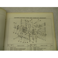 1961 2nd Ed Evinrude Outboard Parts Catalog Lightwin-Ducktwin 3 3038 3039 3040