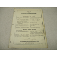 1961 2nd Ed Evinrude Outboard Parts Catalog Lightwin-Ducktwin 3 3038 3039 3040