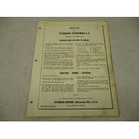 1958 2nd Ed Evinrude Outboard Parts Catalog Fisherman 5.5 5516 5517
