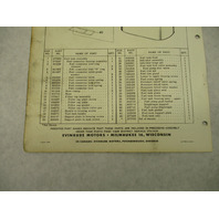 1958 2nd Ed Evinrude Outboard Parts Catalog Fisherman 5.5 5516 5517