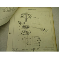 1958 2nd Ed Evinrude Outboard Parts Catalog Fisherman 5.5 5516 5517