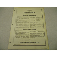 1958 2nd Ed Evinrude Outboard Parts Catalog Fastwin 18 15024 15025