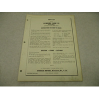 1958 2nd Ed Evinrude Outboard Parts Catalog Lark 35 Electric 35514 35515