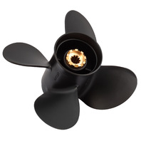 AMITA4 (B) 4-Blade 10 X 15 Alum Propeller for MERCURY/MARINER 9.9-25 HP Outboards