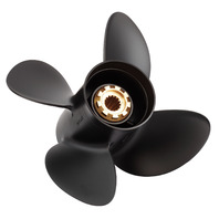 4-Blade 12.8 X 17 Pitch Propeller for MERCURY/MARINER 60-140 HP Outboards