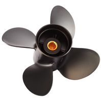 AMITA3 (B) 4-Blade Aluminum 10 X 14 Propeller for Evinrude Johnson 15-35 HP Outboards
