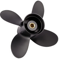 AMITA4 (A) 4-Blade 9.3 X 11 Pitch Propeller for Yamaha Honda 8-20 HP Outboards