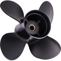 AMITA4 (B) 4-Blade 10.1 X 12 Pitch Prop for Yamaha Mariner Parsun 20-30 HP Outboards