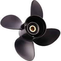 AMITA4 (D) 4-Blade 12.5 X 19 Pitch Propeller for Suzuki 60-140 HP Outboards