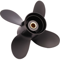 AMITA4 (A) 4-Blade 9.3 X 8 Pitch Propeller for NISSAN/TOHATSU & Mercury 9.9-20 HP