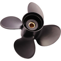 AMITA4 (C) 4-Blade Aluminum 11.1 X 11 Propeller for NISSAN/TOHATSU 35-60 HP