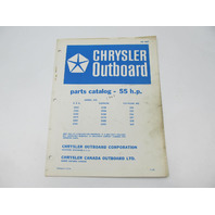OB1069 Outboard Parts Catalog for Chrysler 55 HP 1969 5545 5555 5565 5575 5581 5591