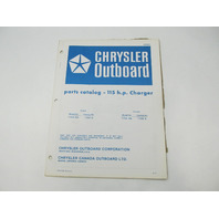 OB2663 Outboard Parts Catalog for Chrysler 115 HP Charger 1977 1159HA 1159BA