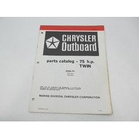 OB3215 Outboard Parts Catalog for Chrysler 75 HP Twin 1979 P759H9A S759H9A