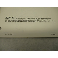 OB4084 Outboard Parts Catalog for Force 50 Hp 1986 507F6A 507X6A Bayliner