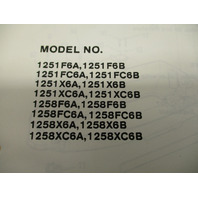 OB4086 Outboard Parts Catalog for Force 125 Hp 1986 Models