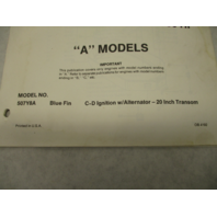 OB4192 Outboard Parts Catalog for Force 50 HP A Models 1988 Blue Fin