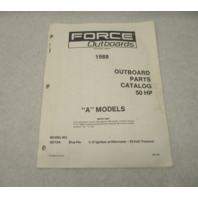 OB4192 Outboard Parts Catalog for Force 50 HP A Models 1988 Blue Fin