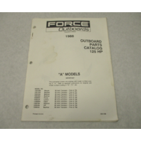 OB4198 Outboard Parts Catalog for Force 125 HP A Models 1988 Bayliner