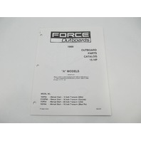 OB4272 Outboard Parts Catalog for Force 15 HP A Models 1989