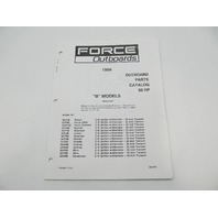 OB4275 Outboard Parts Catalog for Force 50 HP B Models 1989