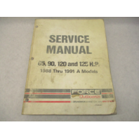 OB4642 1988-1991 A Model Force Outboard Service Repair Manual 85-125 HP