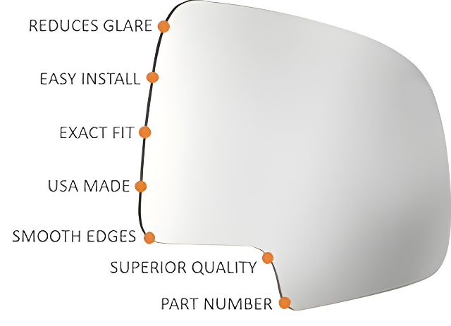 MERCEDES BENZ W205 W213 W222 C E S-Class Auto Dim Left Driver Mirror Glass OEM EUR 85,21 - Foto 11