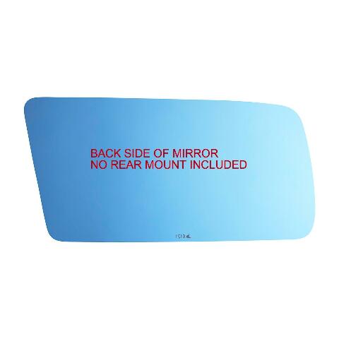 にっさんデル Fits 84-89 300 ZX, 200SX Driver Blue Mirror Glass Lens w/Adhesive