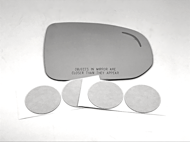 Sierra Left Driver Lower Mirror Glass Lens w//Adhesive Fits 15-18 Silverado