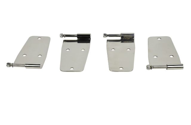独特の上品 Kentrol CJ 76-93 Pc 4 Set Hinge Door Hardtop Polished 30474 ミニカー