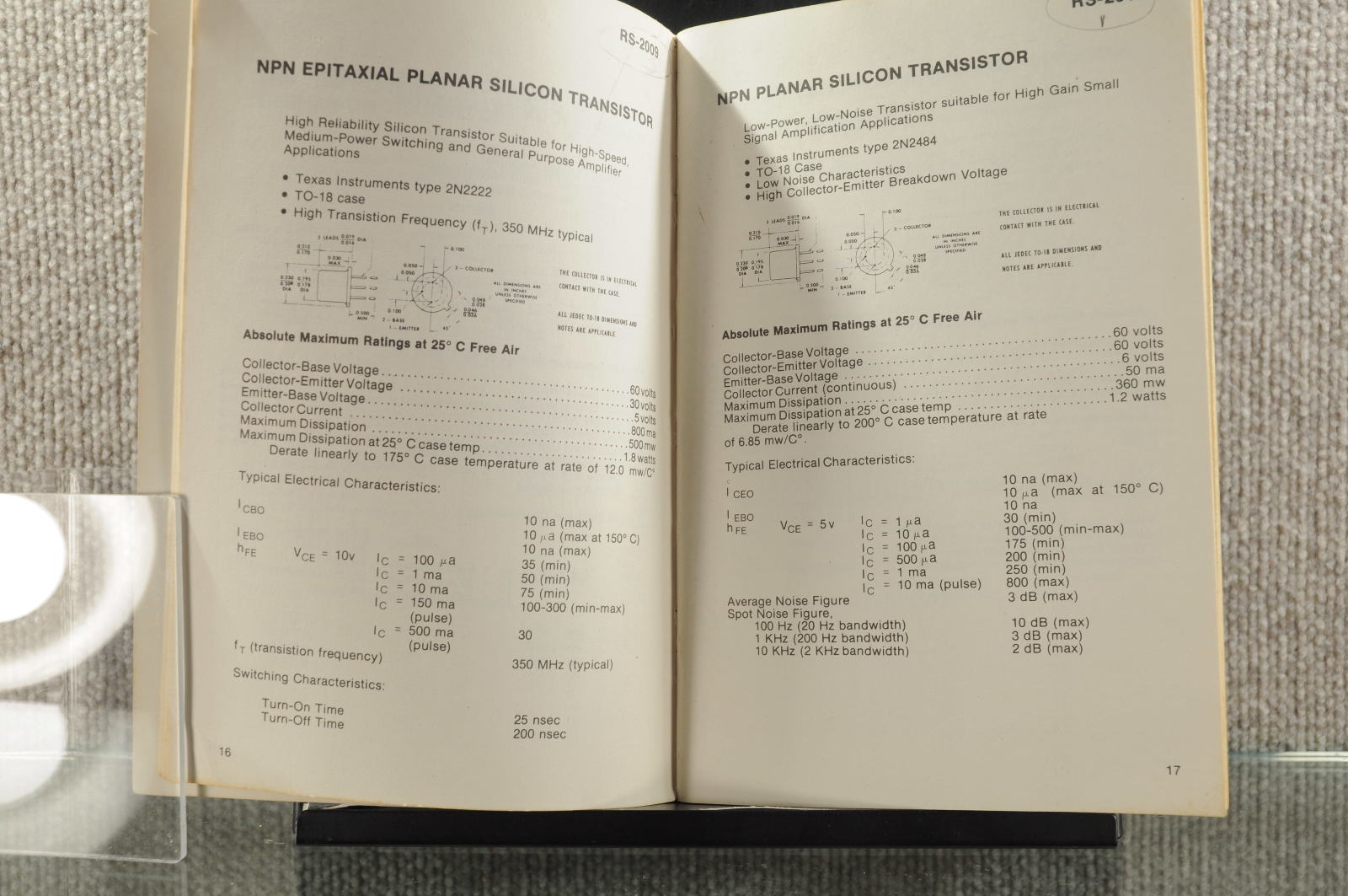 Radio Shack Archer Transistor Substitution Guide 2762000 1972 Air