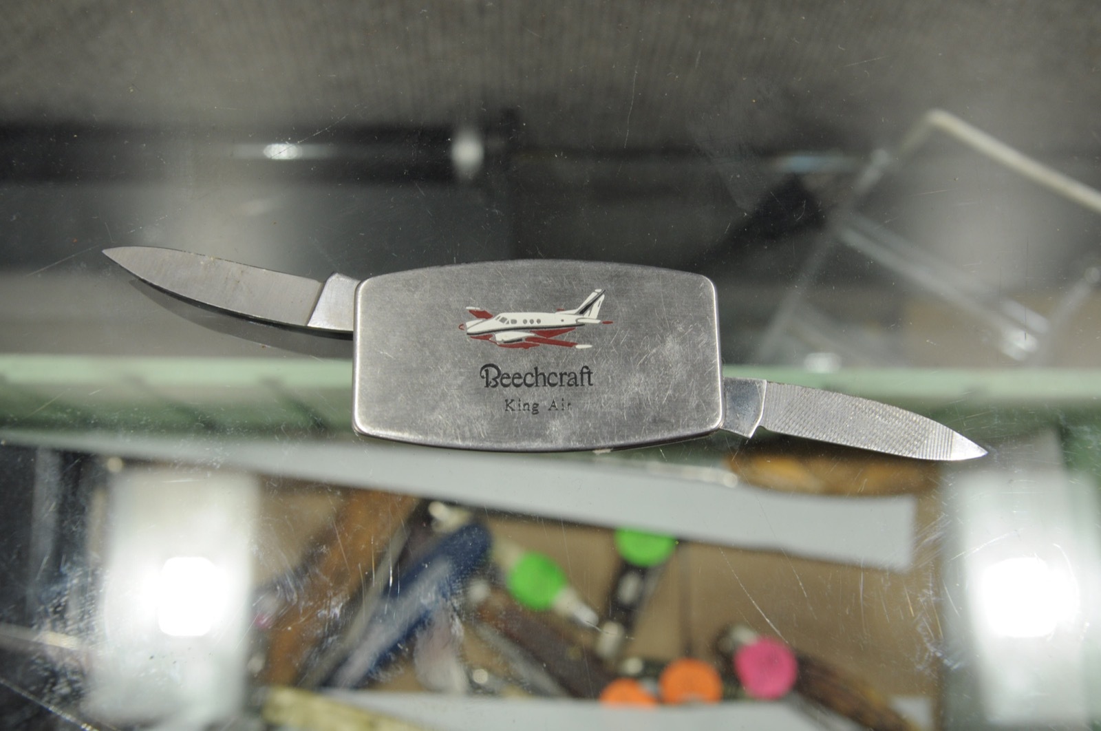 Vintage Zippo Advertising Knife Beechcraft King Air Air Capital Marketplace