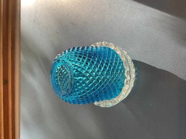 Vintage Clarke Pyramid Blue Fairy Lamp