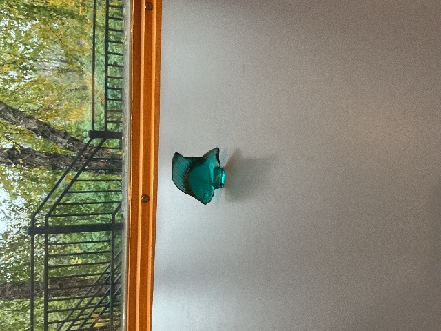 BEAUTIFUL Lalique Turquoise Glass Fish