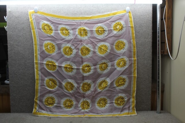 Vintage Vera Neumann Silk Scarf 26" x 26"
