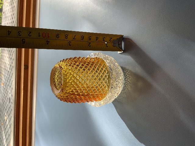 Vintage Clarke Pyramid Amber Fairy Lamp