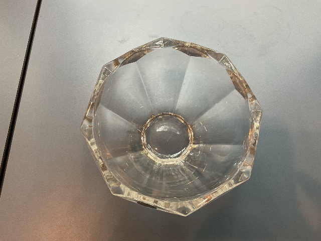 Vintage Lenox "CARAT" Crystal Bowl Octagon Diamond Shape
