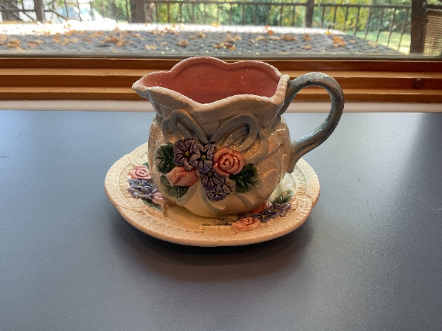 BEAUTIFUL HAND PAINTED Fitz and Floyd Victorian Lace Creamer
