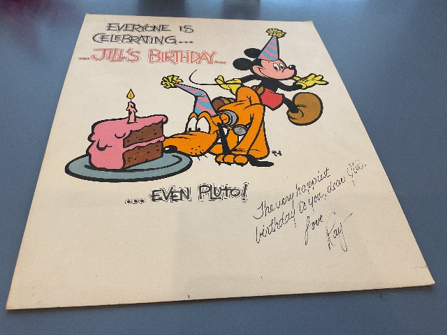 Original Ray Halter Ink on Illustration Board Disney Artist