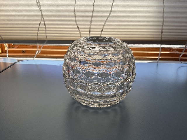 Vintage Clear Glass Fairy Lamp Globe Candle Holder