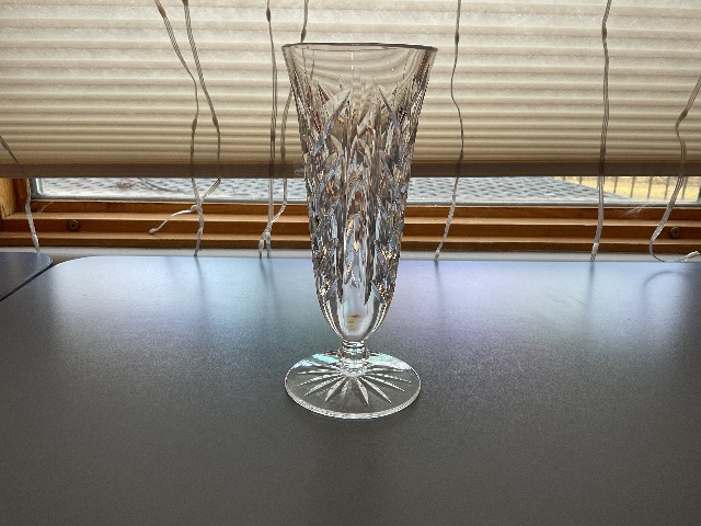 Waterford Crystal Kilbarry Footed Vase (unmarked)