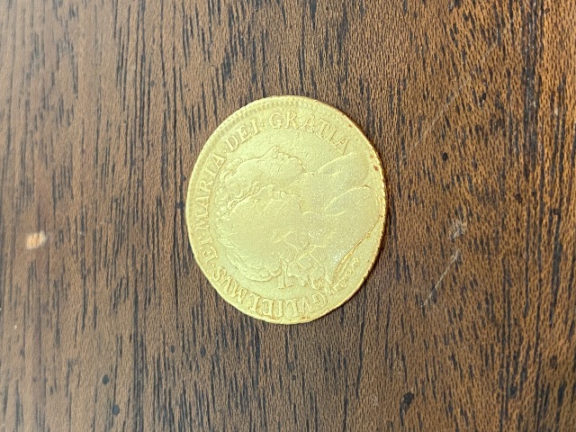STUNNING 1689 BRITAIN WILLIAM AND MARY Guinea Gold Coin