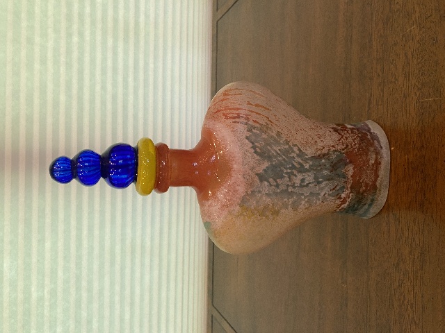 STUNNING KOSTA BODA CANCAN Glass Bottle By KJELL ENGMAN W/LABEL SIGNED 12.25"H